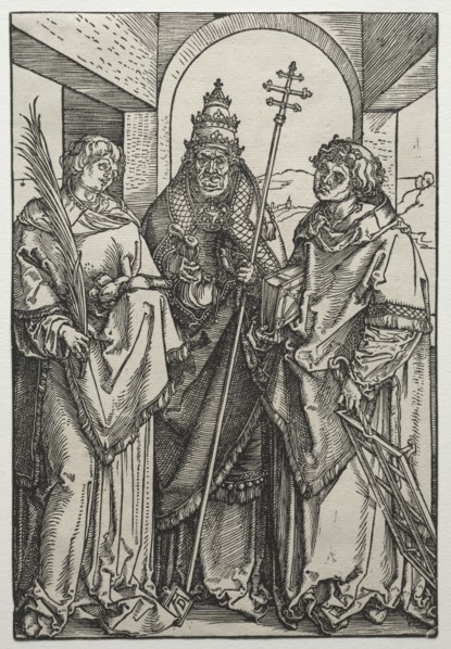 Saints Stephen, Sixtus and Laurence. Creator: Albrecht Dürer (German, 1471-1528).