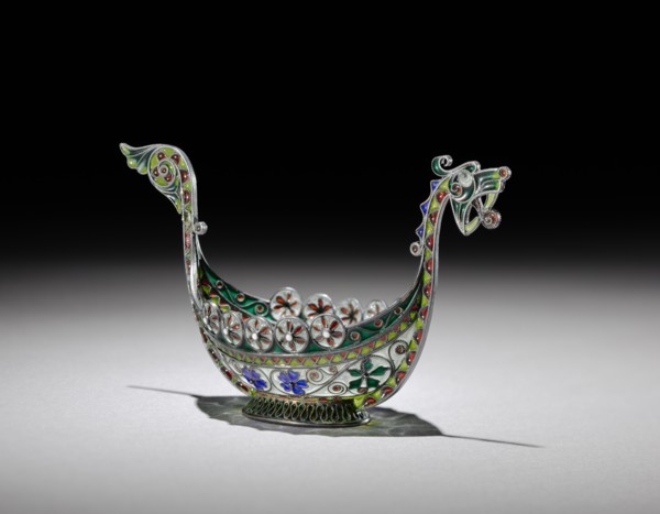 Salt Cellar, c.1890-1900. Creator: Marius Hammer (Norwegian, 1847-1927).