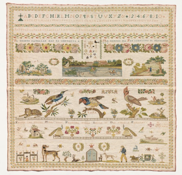 Sampler, 1821. Creator: Unknown.