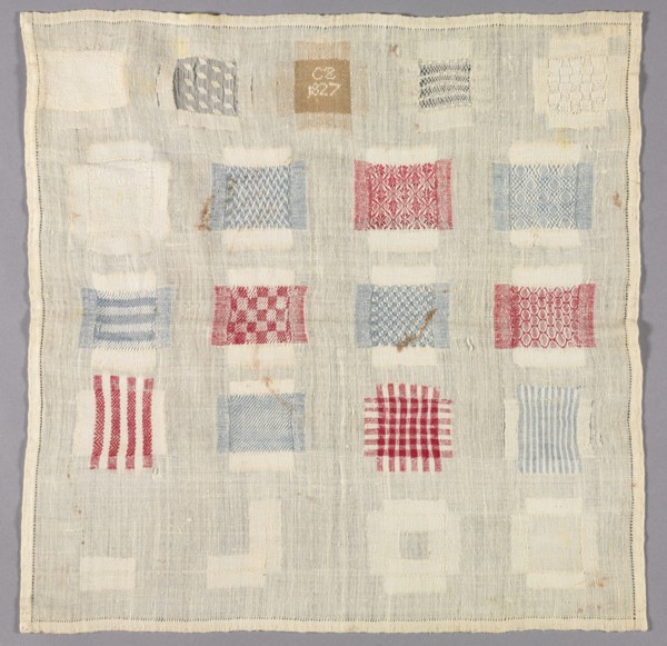 Sampler, 1827. Creator: Unknown.