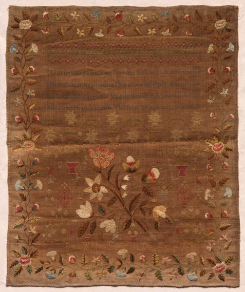 Sampler, 1829. Creator: Unknown.