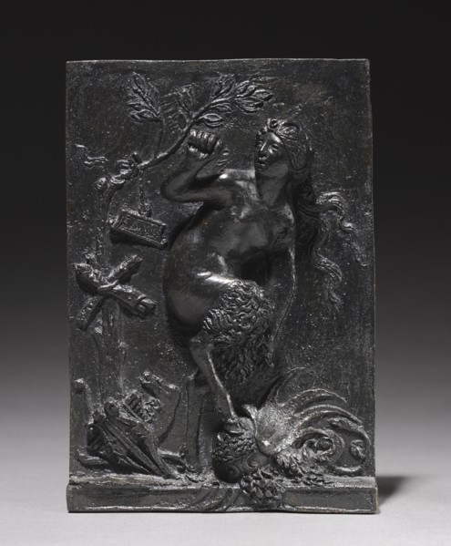 Satyress, c. 1525-1528. Creator: Giovanni Maria Mosca (Italian, 1495/99-1574).