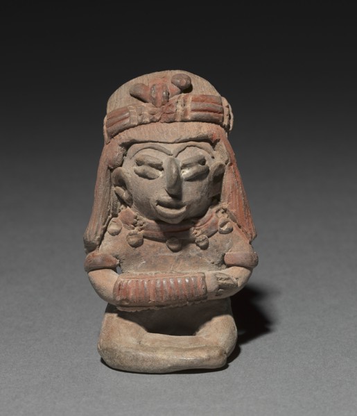 Seated Figurine Wearing a Bracelet, 300 B.C. to A.D. 300. Creator: Unknown.