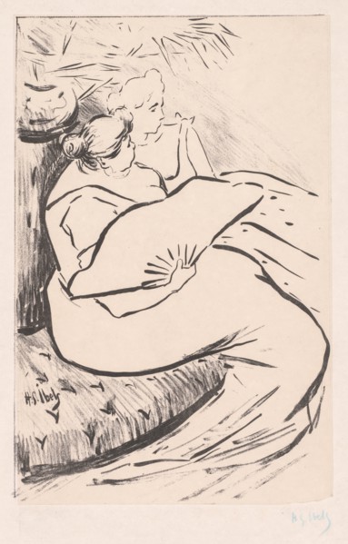 Seated Woman, ca. 1895-1900. Creator: Henri Gabriel Ibels (French, 1867-1936).
