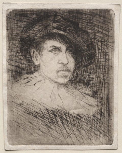 Self-Portrait in Costume, 1880. Creator: Otto H. Bacher (American, 1856-1909).
