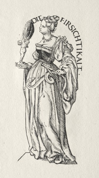 Seven Virtues: Prudence. Creator: Hans Burgkmair (German, 1473-1531).