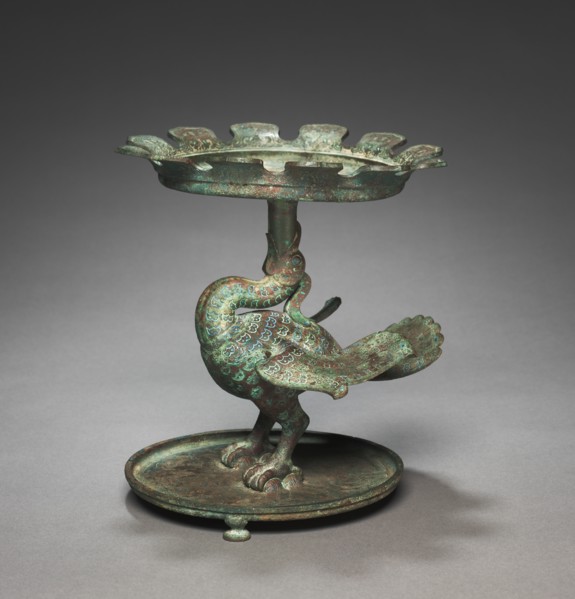 Shallow Basin Supported by a Bird (Bian), early 400s BC. Creator: Unknown.