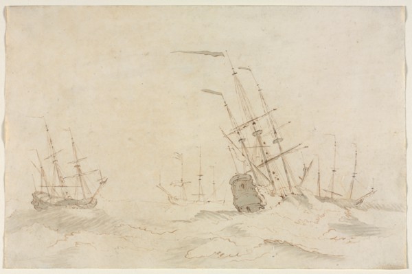 Ships, second half 1600s. Creator: Ludolf Backhuysen (Dutch, 1631-1708).