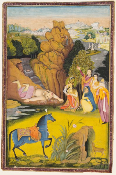 Shirin and Farhad, c. 1810. Creator: Amar Das Bhatti (Indian, active 1800s), attributed to ; Dana Bhatti (Indian, active 1800s).