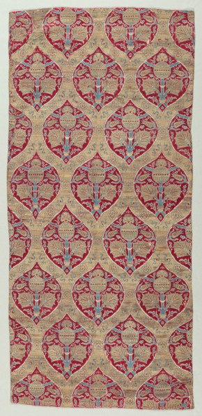 Silk and Gold Brocade Fragments, 1600-1650. Creator: Unknown.