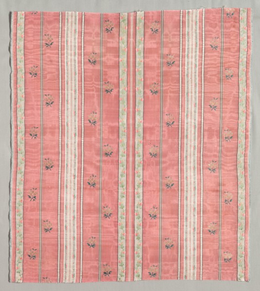 Silk Brocaded Textile, 1774-1793. Creator: Unknown.