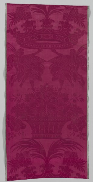 Silk Fragment, late 1600s. Creator: Unknown.