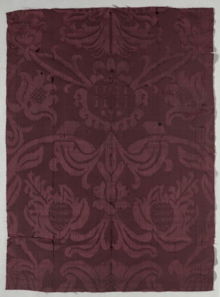 Silk Fragment, late 1600s. Creator: Unknown.