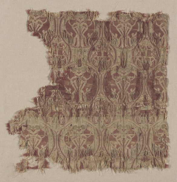 Silk Fragment, second half of 12th century. Creator: Unknown.