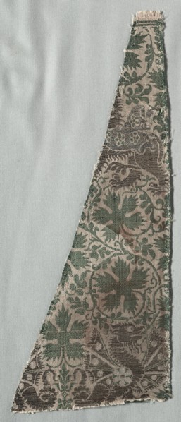 Silk Fragments, 1350-1399. Creator: Unknown.