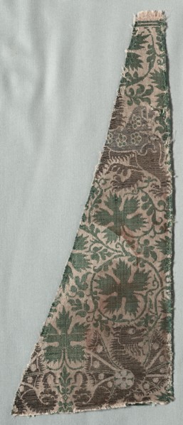 Silk Fragments, 1350-1399. Creator: Unknown.
