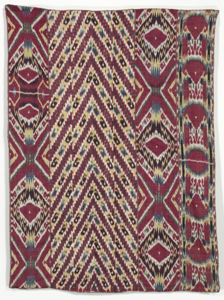 Silk Ikat Wall Hanging (#333), third quarter of the 1800s. Creator: Unknown.