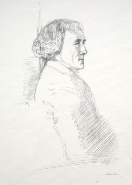 Sir Henry Irving, 1898. Creator: William Rothenstein (British, 1872-1945).