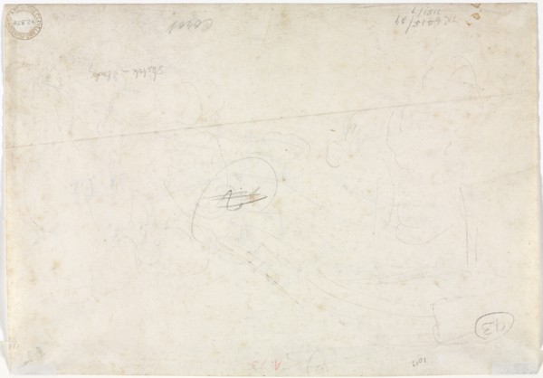 Sketch for a Landscape (verso), 1827. Creator: Jean Baptiste Camille Corot (French, 1796-1875).