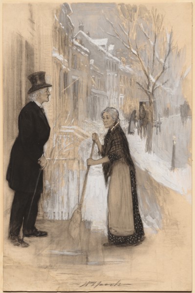 Sketch to illustrate "Not Honourably Discharged", 1904. Creator: William Leroy Jacobs (American, 1869-1917).
