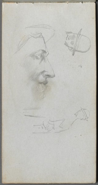 Sketchbook, page 14: Figures. Creator: Ernest Meissonier (French, 1815-1891).
