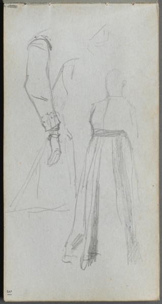 Sketchbook, page 31: Study of Figures. Creator: Ernest Meissonier (French, 1815-1891).