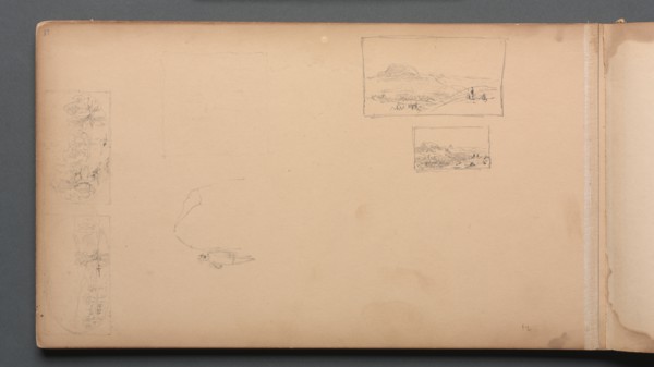 Sketchbook, page 37: Maine Landscape Vignittes, 1859. Creator: Sanford Robinson Gifford (American, 1823-1880).