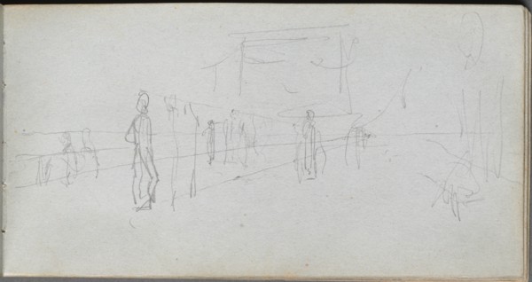 Sketchbook, page 40: Perspective Study. Creator: Ernest Meissonier (French, 1815-1891).