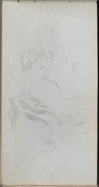 Sketchbook, page 82: Study of Fgures. Creator: Ernest Meissonier (French, 1815-1891).