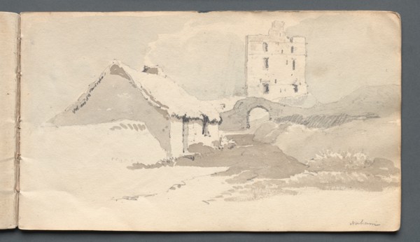 Sketchbook: Norham, 1814. Creator: Samuel Prout (British, 1783-1852).