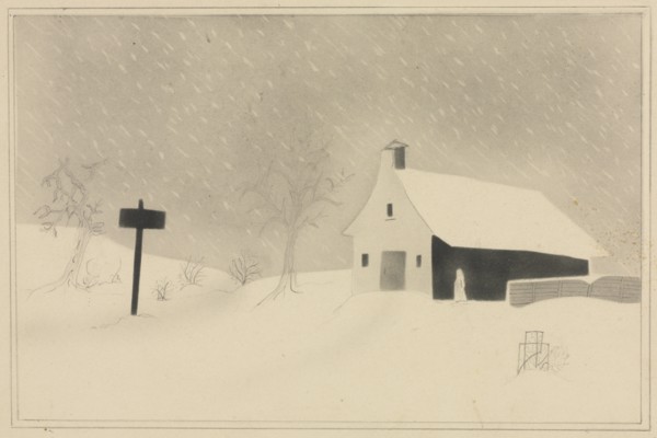 Snow Storm in Vermont. Creator: Mary Altha Nims (American, 1817-1907).