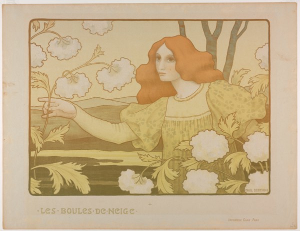 Snowballs, c. 1900. Creator: Paul Berthon (French, 1872-1909); Chaix.