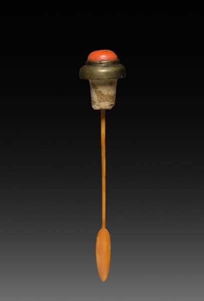Snuff Bottle with Stopper (stopper), 1723-1735. Creator: Unknown.