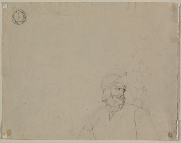 Soldier in a Landscape, second quarter 19th century. Creator: Carl Wilhelm Tischbein (German, 1797-1855).
