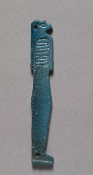 Son of Horus Amulet, 664-525 BC. Creator: Unknown.