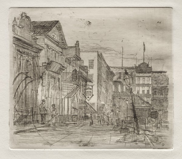 Southwest Corner, Public Square, Cleveland, 1878. Creator: Otto H. Bacher (American, 1856-1909).