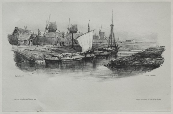 Souvenirs: Canal Bank, 1832. Creator: Eugène Isabey (French, 1803-1886).