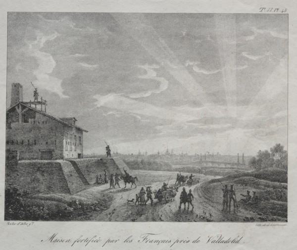 Spanish Campaign: A Building Fortified by the French near Valladolid. Creator: Baron Louis Albert Guillain Bacler d'Alber (French, 1761-1824).
