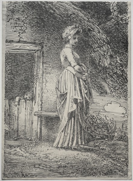 Specimens of Polyautgraphy: The Lost Apple, 1803. Creator: Thomas Stothard (British, 1755-1834).