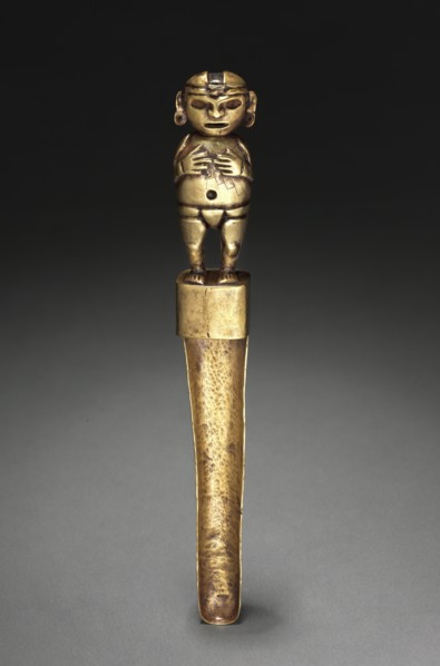 Spoon with Human Figure, c. 500-200 BC. Creator: Unknown.