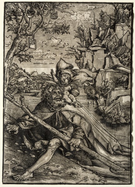 St. Christopher, c. 1509. Creator: Lucas Cranach (German, 1472-1553).
