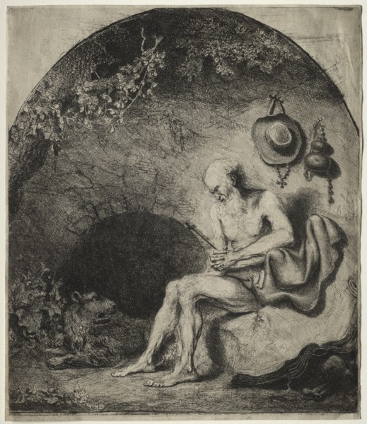 St. Jerome in Penitence, 1644. Creator: Ferdinand Bol (Dutch, 1616-1680).