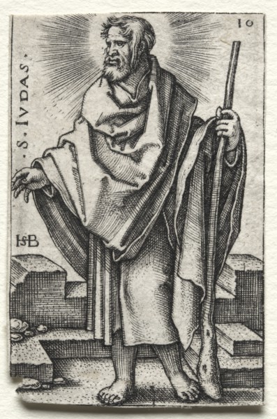 St. Judas, 1545-1546. Creator: Hans Sebald Beham (German, 1500-1550).