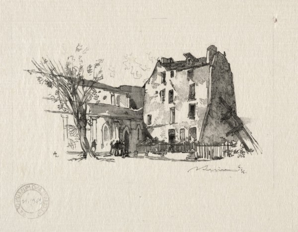 St. Julien le Pauvre: Le Presbytère. Creator: Auguste Louis Lepère (French, 1849-1918).