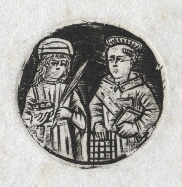 St. Lawrence and St. Lucy, c. 1487. Creator: Unknown.
