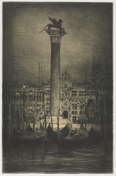 St. Mark's Piazza, 1910. Creator: Mortimer Menpes (British, 1860-1938).
