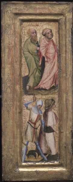 St. Peter and St. Paul; St. George and St. James the Greater, c. 1424. Creator: Unknown.