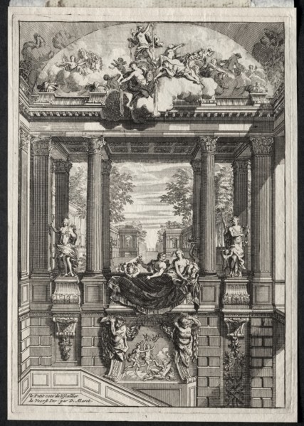 Staircase at the Palace of Voorst in Holland. Creator: Daniel Marot (French, 1655-1718).