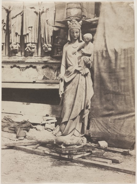 Statue of the Virgin, Notre Dame de Paris, 1853. Creator: Auguste Mestral (French, 1812-1884).