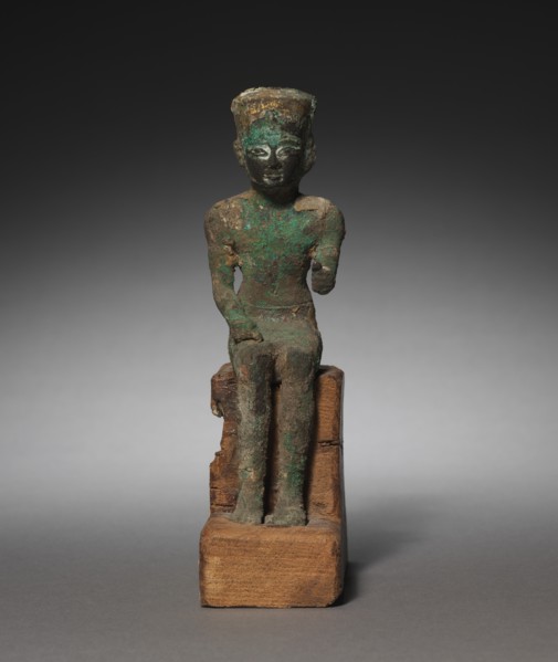 Statuette: Seated Amen-Ra, 715-525 BC. Creator: Unknown.